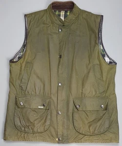 Barbour Westmorland Waxed Gilet Wax Jacket Olive Green Size XL Country Coat - Picture 1 of 8
