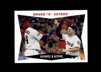 2020 Topps Archives 1960 Combo Cards #60CC-AA Yordan Alvarez/Jose Altuve Astros - Image 1 of 2