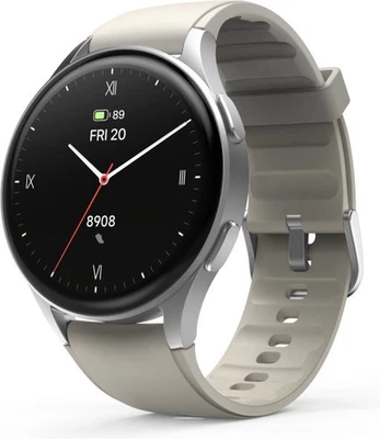 Hama Smartwatch 8900 – Montre Connectée Argent avec Téléphone, GPS, Écran AMOLED - Photo 1/4