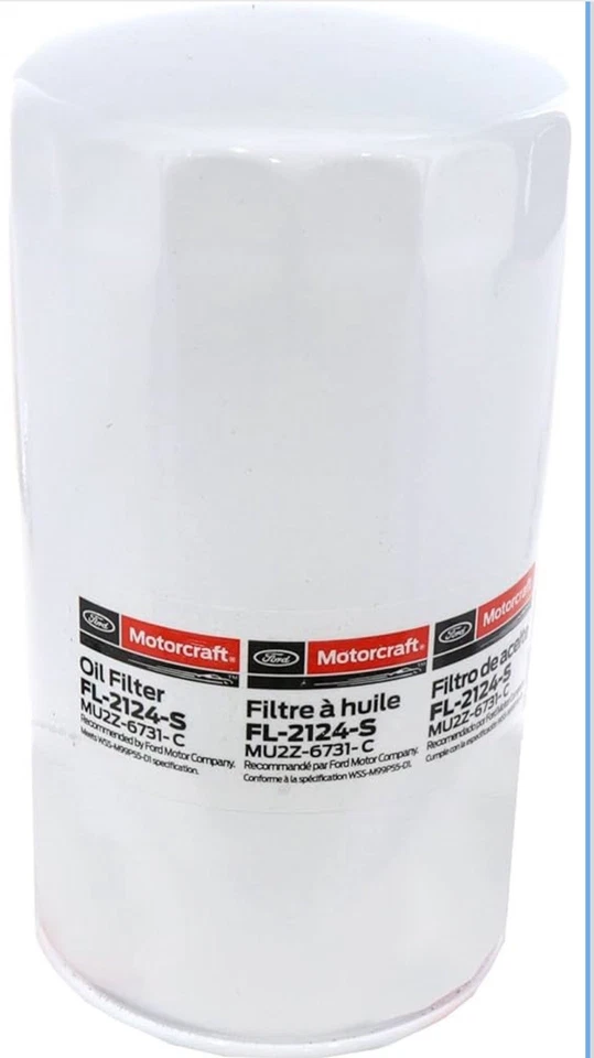 Filtro de óleo Motorcraft FL2124S (substitui FL2051S) compatível com 11-19 Ford F250/350/450/550 - Imagem 1 de 1