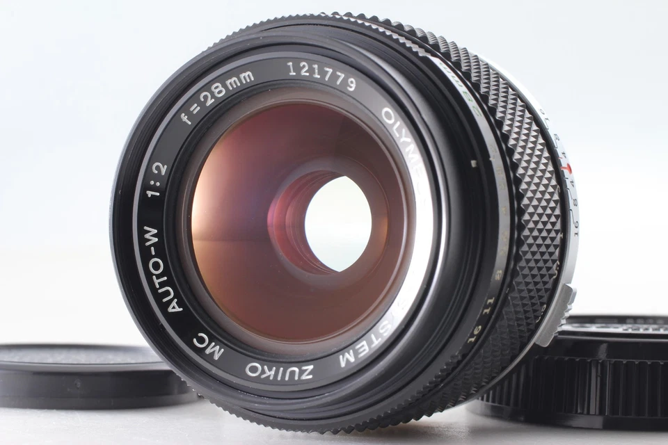 Late [ MINT ] Olympus OM System Zuiko MC Auto-W 28mm f2 Lens From JAPAN - Image 1 of 4