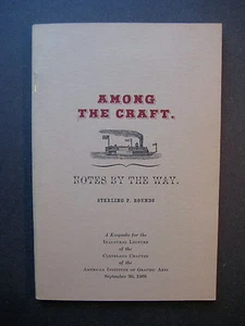 Among The Craft Notes By The Way by Sterling P. Rounds 1968 Reprint Cleveland - Imagen 1 de 8