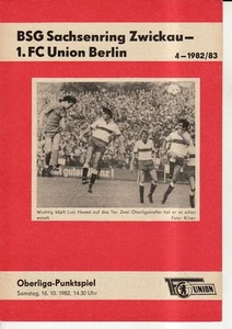 OL 82/83 1. FC Union Berlin - BSG Sachsenring Zwickau - Bild 1 von 1