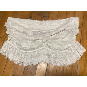 Vintage Window Lace Valance Swag 80” wide x 23” long Victorian Style - Picture 1 of 5