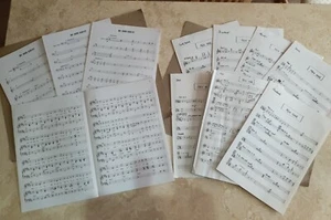 2 X Band sheet music Mein Herr (Cabaret) & Be Our Guest Musicals - Picture 1 of 3