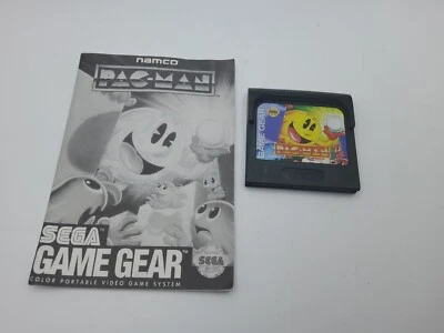 Pac-Man (Sega Game Gear) Authentic, game cart, case, and manual included, tested - Image 1 of 2