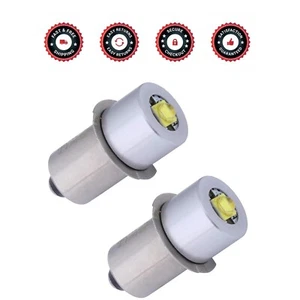 Replacement LED Bulbs 2-Pack Aluminum 3W Bright Light 4-24V for Flashlights - Picture 1 of 9