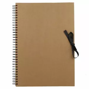 Seawhite of Brighton Kraft Brown Paper Wire Bound Sketch / Display Book A3 - Picture 1 of 2