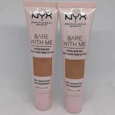 NYX - Bare With Me Tinted Skin Veil Foundation - Cinnamon Mahogany - Lot of 2 - Image 1 of 2