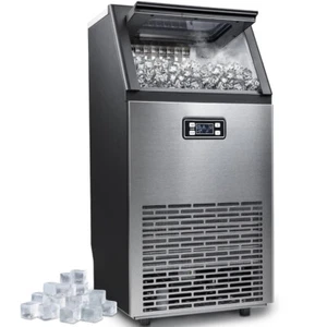 100Lbs/Day Commercial Ice Maker Machine, Min Freestandingfrom Baytown TX - Picture 1 of 7