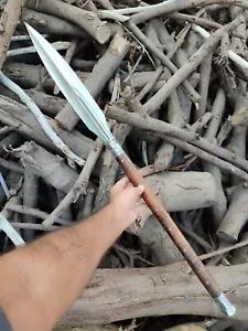 Lanza de caza táctica tradicional forjada a mano 32" hoja de acero al carbono 1095 - Imagen 1 de 5
