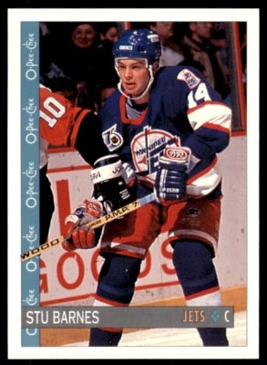 1992-93 O-Pee-Chee Stu Barnes . Winnipeg Jets #39 - Image 1 of 2