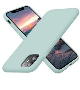 Coque téléphone iPhone 11 vert comme neuve silicone ultra fine livraison gratuite - Photo 1 sur 2