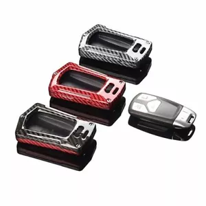 1Set Car Remote Smart Key Case Cover For 2017+ AUDI A3 A4 A5 Q5 ADC Silver-Black - Foto 1 di 4