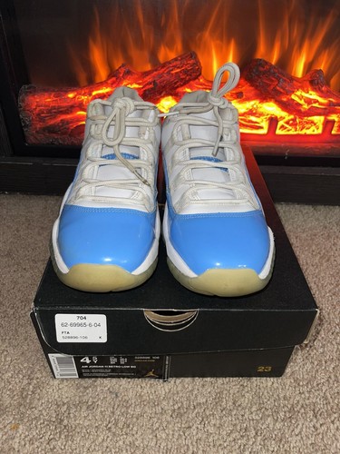 Air Jordan 11 Retro Low BG (scuola elementare) University Blue 2017 taglia 4 5Y PRE PROPRIO