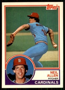 1983 Topps Traded Neil Allen St. Louis Cardinals #1T