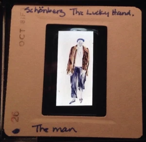 Arnold Schonberg "The Lucky Hand" 35mm German Expressionism Art Slide - Picture 1 of 3