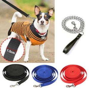 Nylon Dog Training Leash Heavy Duty Pet Product Strong Rope Recall Lead Leashes - Picture 1 of 9