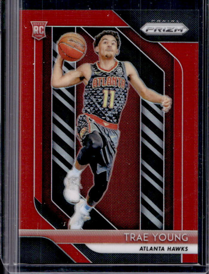 2018-19 Prizm Trae Young Red Prizm Rookie RC #148/299 Hawks