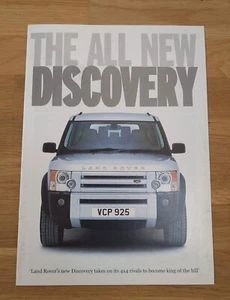 Landrover Discovery 3 Whatcar 2004 Information Brochure - Picture 1 of 4