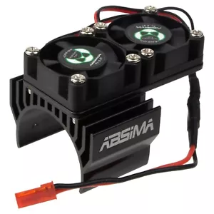 540/550 Motor Heatsink Twin Cooling Fan For 1/10 Traxxas Slash HPI RC Car Parts - Picture 1 of 5