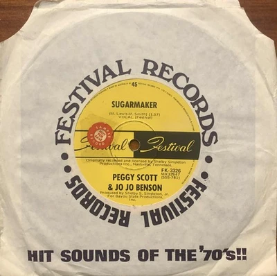 Peggy Scott & Jo Jo Benson Sugarmaker / Lover's Heaven Festival Soul Funk Oz 45 - Bild 1 von 2