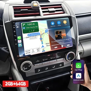For 2012-2014 Toyota Camry Radio Car Apple Carplay Android GPS Navigation 2+64GB - Picture 1 of 15