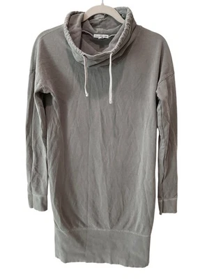 James Perse Sudadera Vestido Mujer 1 S Gris Cuello Embudo Manga Larga Punk Algodón Foto 1 de 4