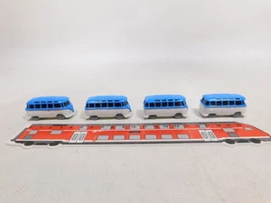 DX93-0,5# 4x Modelo Samba Bus Volkswagen VW T1 Azul Blanco Mint - Imagen 1 de 5