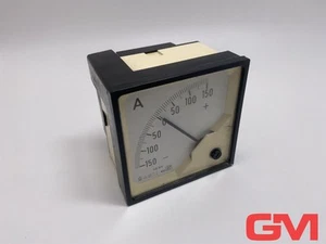 Sael Amperemeter W96 140/8V ammeter Bereich -150 - +150A Drehspulanzeiger - Bild 1 von 8