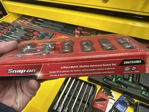 Snap On 206FSUMA - 3/8" Drive 6 Pc Metric Shallow 6Pt Universal Socket Set - Picture 1 of 4
