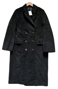 PAUL SMITH Coat Long Black Velvet Double Breasted Italy Mens Uk 40 Rrp £1395 - Picture 1 of 19