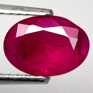 1.62Ct. Natural Ruby Top Red Pink Oval Unheated Tanzania Beautiful Colors Shine! - Picture 1 of 7