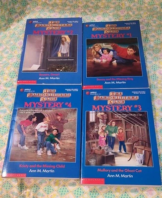 The Babysitters Club Series Mystery Lot of 4 Paperback Book 1 2 3 4 Ann M Martin - Imagem 1 de 4