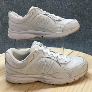 New Balance Shoes Womens 8.5 Walking Sneakers White Faux Leather WW456WS Lace Up - Picture 1 of 18