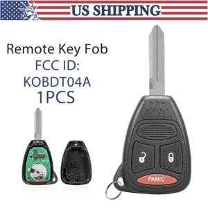Dodge Durango 2004 2005 2006-2010 llavero control remoto KOBDT04A 3 botones - Imagen 1 de 7