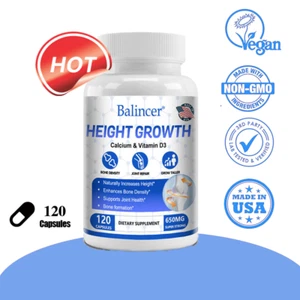Height Growth Supplements - Improve Cognition, Promote Bone Growth,Immune Health - Foto 1 di 12