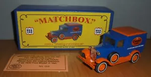 Matchbox Yesteryear Y22 Modell A Ford Van Cooper Reifen orange solide Räder Code 2 - Bild 1 von 6