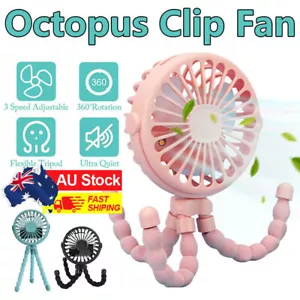 Portable Fan with Flexible Tripod Clip On Baby Fan for Stroller/ Pram/ Pushchair - Picture 1 of 12