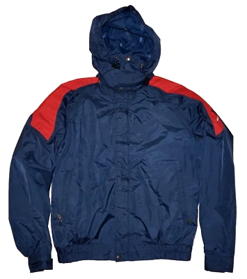 90's Vintage Men's THE NORTH FACE Navy-Blue & Red Gortex EXTREME Jacket LARGE - Image 1 of 4