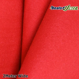 6.5M x 2M Red Felt Marine Boat Carpet Wedding Garage Floor Replacement Anti-SLIP - Picture 1 of 12