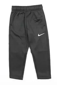 Nike Boys 4T Club Fleece Lined Pants Black White Embroidered Swoosh Dry Fit NWT - Picture 1 of 12
