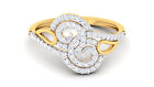 Pave 0.40 Cts Round Brilliant Cut Diamonds Anniversary Band Ring In 750 18K Gold