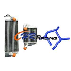 Aluminum Radiator+Blue Hose for 2003-2012 KTM 85 SX/ 2004-2011 KTM 105 SX 2008 - Picture 1 of 7
