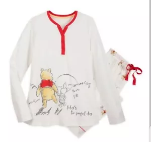 Disney Store Women's Size M Pajama Set Winnie The Pooh & Piglet Multi-Color - Picture 1 of 12