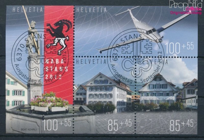 Sello Suiza bloque49 (emisión completa) fino usado/cancelado 2012 (10285205 Foto 1 de 1