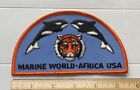 Marine World Africa USA Vallejo CA Orca Killer Whale Tiger Head 5.5" Long Patch