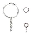 Fashion Screw Eye Pins For Key Chain Split For Key With Chain Open Jump Rin