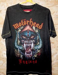 Motörhead Vintage T-Shirt Womans Embroidered Jewelled Braided Rock Band Medium