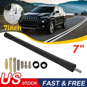 7" Short Black Antenna Mast Rod Radio AM/FM for NISSAN ROGUE 2008-2020 - Picture 1 of 8